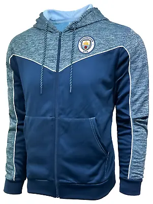 Men's Manchester City Full-Zip Hoodie Licensed Man City Hooded Sweatshirt • $42.95