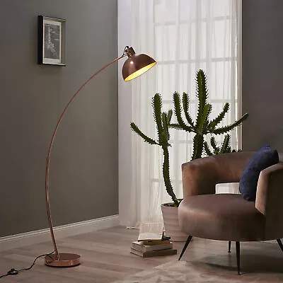 £64.95 • Buy Curved Arco Floor Lamp LED Gold Shade Versanora  Modern Lighting VN-L00025-UK