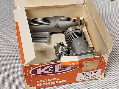 K&B No. 6550 .61 RC Model Airplane Engine W/ Muffler With Original Box • $66