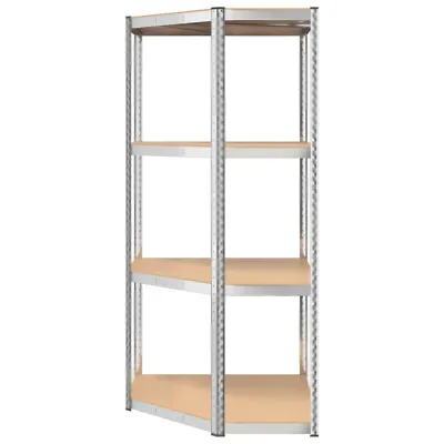 5 & 4 Tier Plastic & Metal Shelves Unit Shelving Storage Unit For Garage Garden • £39.96