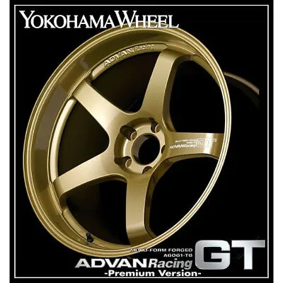 Yokohama Wheel ADVAN Racing GT Premium Version 18 / 8.5J / +51 / 114.3 RGP GOLD • $1168.50