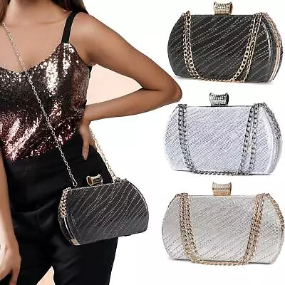 Women Evening Clutch Bag Designer Handbag Bridal Wedding Cocktail Party Purse • $18.04