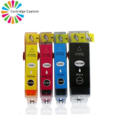 £7.48 • Buy 4 Ink Cartridges For Canon IP3300 IP3500 IP4200 IP4300 IP4500 PGI5 CLI8