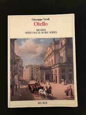 Otello Vocal Score Verdi Piano Vocal Sheet Music - Ricordi Opera Series • $24.99