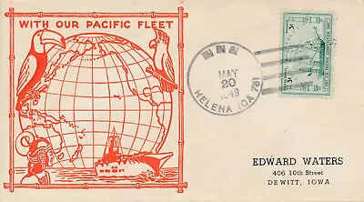 Military Naval Cover First Day Event - Uss Helena Ca76  With Pacific Fleet • $3.50