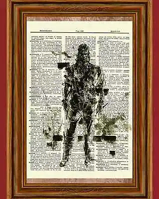 $5.98 • Buy Snake Metal Gear Solid Dictionary Art Print Poster Picture Game 