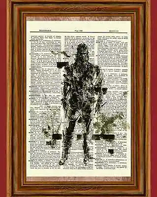 Snake Metal Gear Solid Dictionary Art Print Poster Picture Game  • $5.99