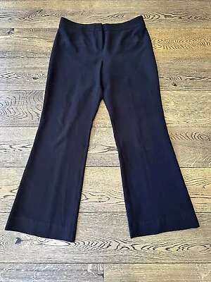 Veronika Maine Black Bootleg Pant - Size 14 - Very Flattering • $30