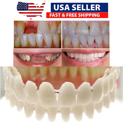 False Teeth Upper + Lower Dental Veneers Dentures Tooth Repair • $10.09