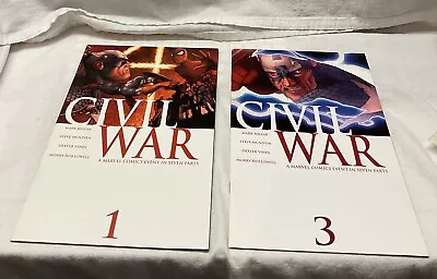 LOT Civil War # 1 And 3 (Marvel September 2006) • $19.50