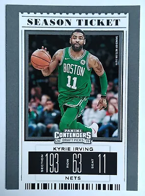 Kyrie Irving 34 Panini Contenders Draft Picks Season Ticket 2019-20 • $2.55