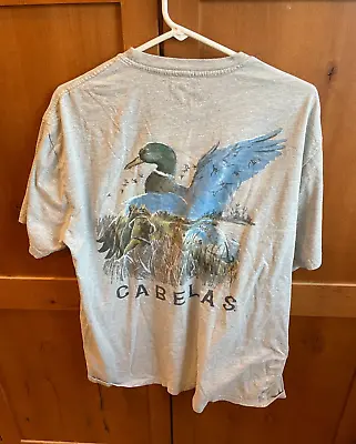 Vintage Cabelas Poly Cotton Easy Care Duck Mallard T-Shirt  Men's XL • $19.99