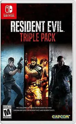 Resident Evil 4 5 6 Triple Pack Nintendo Switch Brand New Sealed • $79