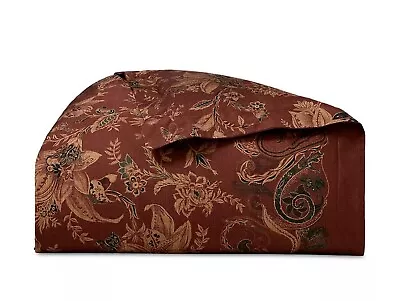 Lauren Ralph Lauren  Inez Paisley King Comforter Set Msrp$525 Cotton Red Multi • $350