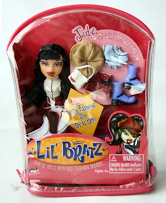 Lil Bratz Jade Doll Sizzlin Funky Fashions Slip On N' Off Mga 2003 New ! • $51.26