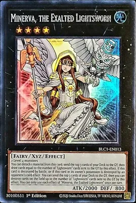 Minerva The Exalted Lightsworn BLC1-EN013 (Silver) • $1.50