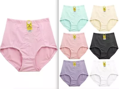 $25.99 • Buy 6 High Waist Briefs Girdles Panties Tummy Control Zipper Travel Safe Pocket