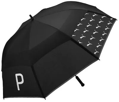 Puma Golf Golf Double Canopy Puma Black/Bright White Umbrella New • $75
