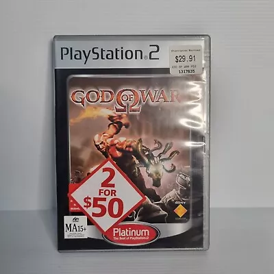 God Of War - Platinum PlayStation 2 Complete With Manual • $25