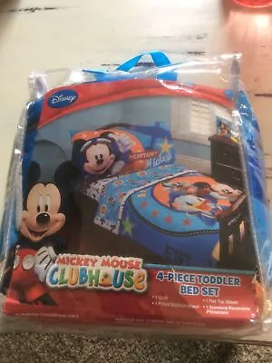 Disney Mickey Mouse Clubhouse Toddler Bedding Set Captain Mickey New • $29