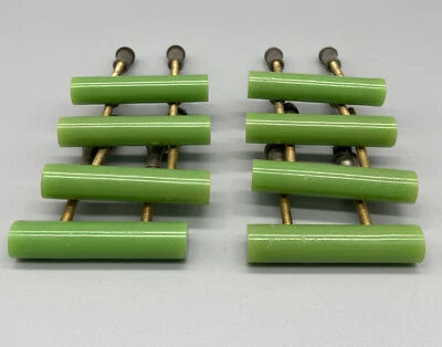 £28 • Buy 8x ART DECO Apple Green CATALIN Bakelite HANDLES Cupboard/Bureau/Drawers