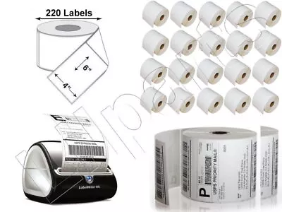 1- 20 Rolls 4x6 Direct Thermal Shipping Label 220/roll Dymo LabelWriter 4XL 5000 • $1.69