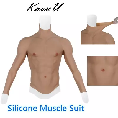 KnowU Fake Chest Fake Muscle Silicone Muscle Suit For Cosplay Crossdresser • £186