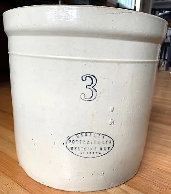 Vintage Medalta Potteries Ltd. 3 Gallon Crock Medicine Hat Alberta  • $84.96