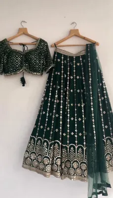 $55.24 • Buy Wedding Ethnic Bridal Indian Pakistani Formal Wear Saree Bollywood Lehenga Choli