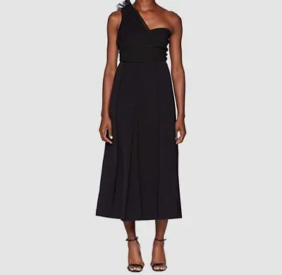 $799 Preen By Thornton Bregazzi Women's Black Ted Edie Dress Size S • $255.98