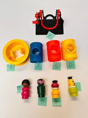 Vintage Fisher Price Little People Sesame Street Clubhouse Pieces CHOOSE 1* BIN9 • $11.95