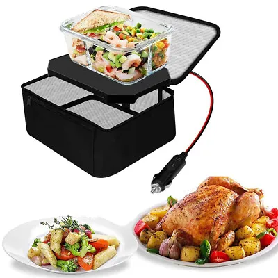 12V Food Warmers Electric Microwave Portable Lunch Box Insulated Heater For Car • £21.99