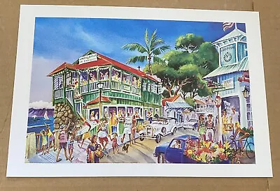 Lahaina Maui Hawaii Print Front Street Cheeseburger In Paradise Jim Kingwell • $25