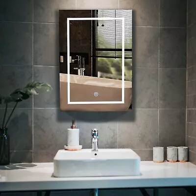 LED Bathroom Medicine Cabinet 3 Color Lights Dimmable Wall Mounted Mirror Cabine • $99.99