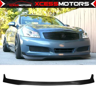 Fits 07-08 Infiniti G35 09 G37 Sedan EVO Front Bumper Lip Spoiler Unpainted PU • $134.99