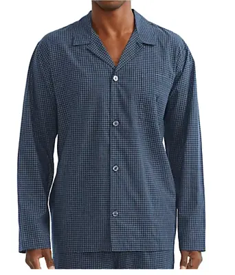 POLO RALPH LAUREN Mens Pajama Shirt Top Button Up Blue Plaid Size XL $44 - NWT • $19.99