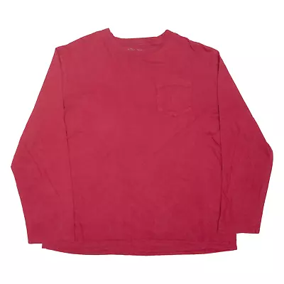 NAUTICA T-Shirt Red Long Sleeve Mens XL • £13.99