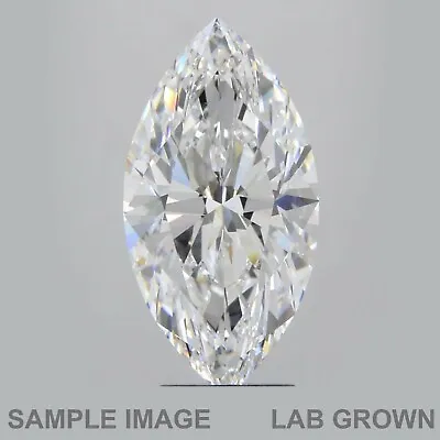 Marquise Cut E VVS2 Clarity LabGrown Man Made CVD Loose Diamond 0.33 Carat • $243