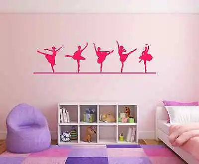 Ballet Dancer Line Positions Arabesque Wall Sticker Decal Choice Of Colour/Sizes • £1.09