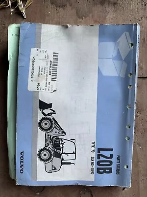 Volvo L20B Parts Catalog Type 170 Serial Number 0499 • $40