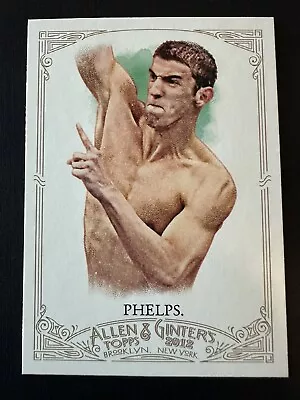 2012 Topps Allen & Ginter #129 Michael Phelps Swimming Champion *6979 • $2