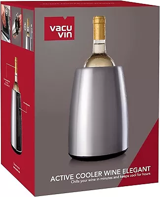 $29.95 • Buy NEW Vacu Vin Stainless Steel Active Wine Cooler