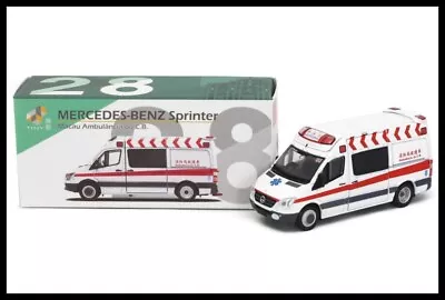 TINY 28 Mercedes-Benz Sprinter Macau Ambulance ( White ) 1/76 City Die-cast • $8.90