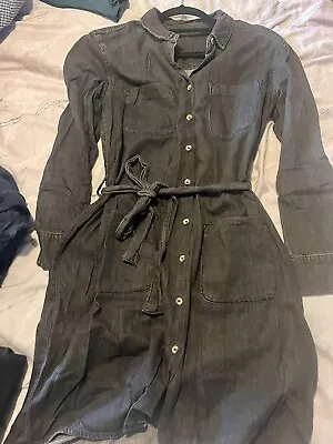 £2 • Buy Asos Black Denim Dress Size 12