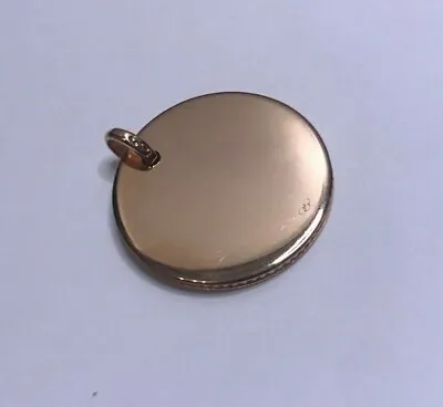 Links Of London 18ct Rose Gold Vermeil Narrative Circle Disc Pendant RRP £95 • £13.99