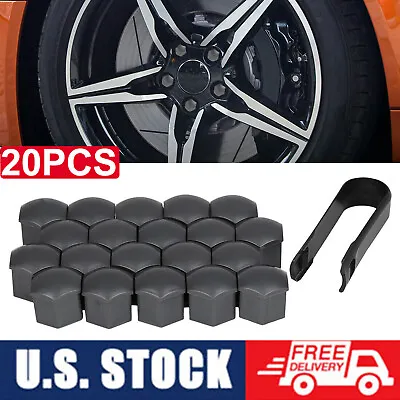 $6.29 • Buy 20PCS 17mm Car Wheel Lug Nut Cover Car Wheel Nut Bolt Caps Rims Accessories US