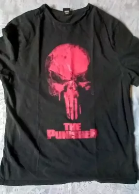 Marvel Punisher Black T-Shirt Size L • £4