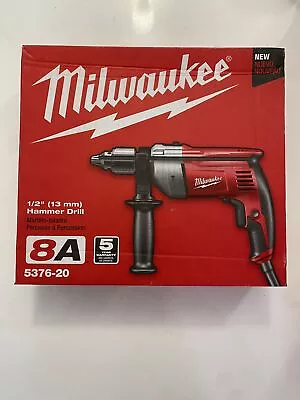 Electric Corded Hammer Drill Clamshell Keyed Power Tool 8 Amp 1/2 In. Milwaukee • $180.19