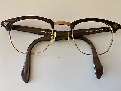 Vintage American Optical Sirmont MelcolmX Style 1/10 12kgf Gold Color Frame • $300