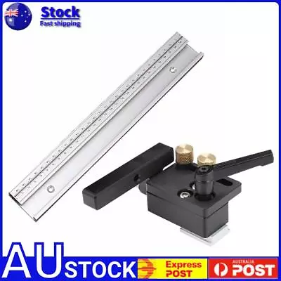 Aluminum Alloy Miter Track 45 Chute T Track Stopper With Scale For Woodworking • $22.09